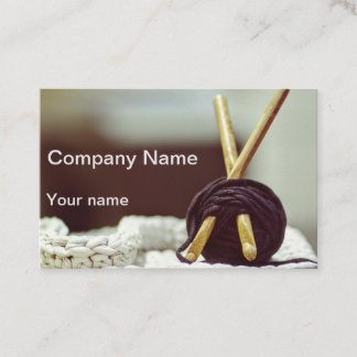 Carte de visite de Knit et de crochet