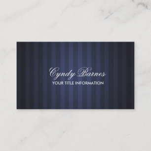 Carte de visite de la bande bleue de la marine