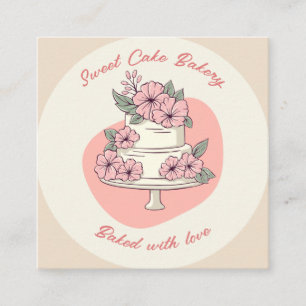 Carte de visite de la boulangerie Sweet Cake