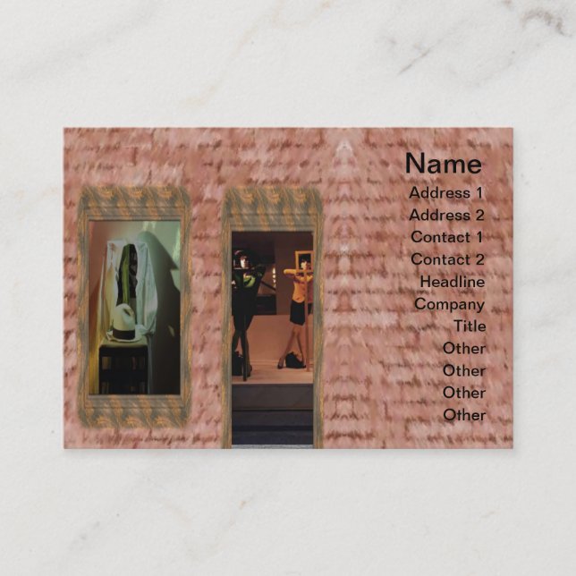 Carte de visite de la boutique de mode (Devant)