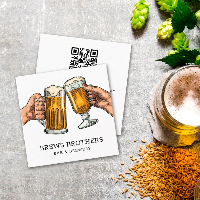 Carte de visite de la brasserie Bar Beer (Créateur téléchargé)