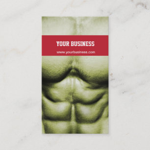 Carte de visite de la musculation et de l'autodéfe