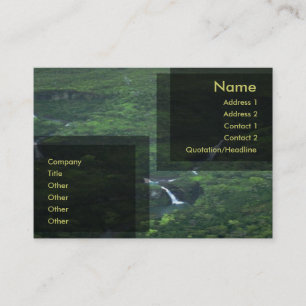 Carte de visite de la nature