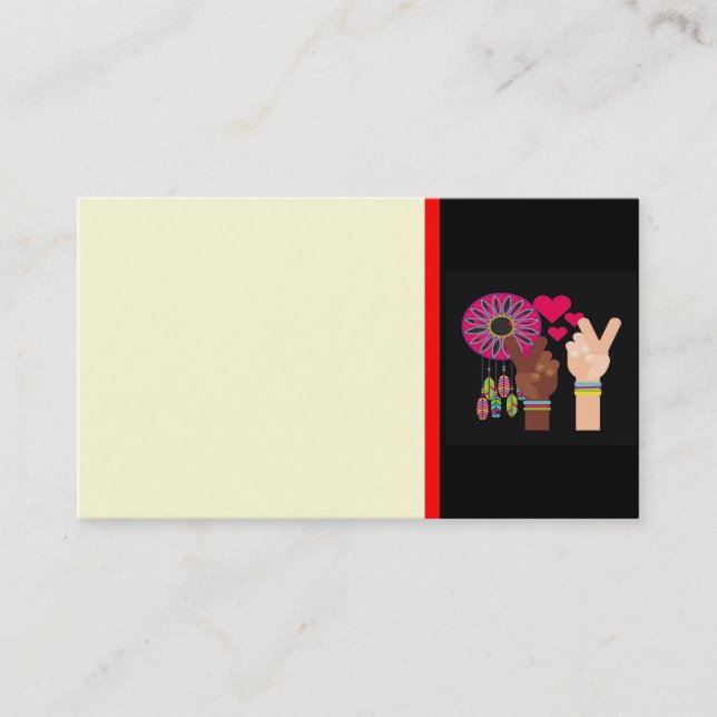 Carte de visite de la paix (Devant)