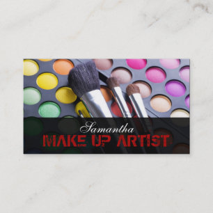 Carte de visite de la palette d'artistes Crimson R