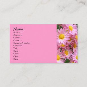 Carte de visite de la photographie à fleur rose Da