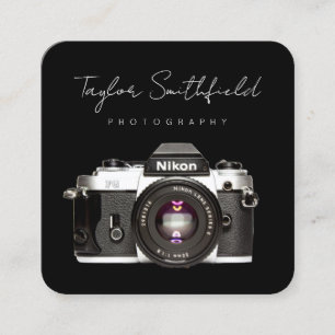 Carte de visite de la photographie de caméra de fi