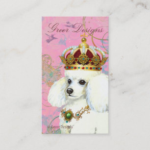 Carte de visite de la princesse White Poodle