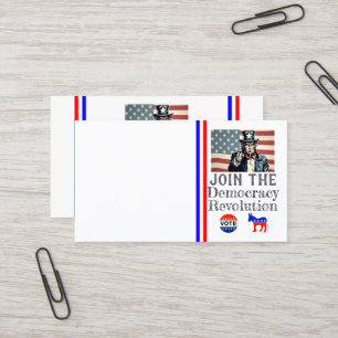 Carte de visite de la révolution démocratique