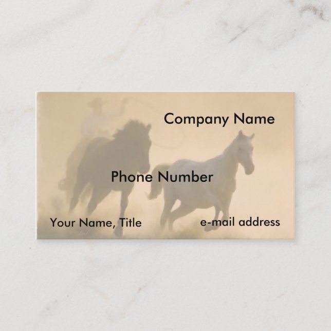 Carte de visite de la revue Mustang (Devant)