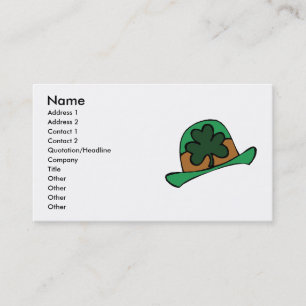 Carte de visite de la Saint-Patrick