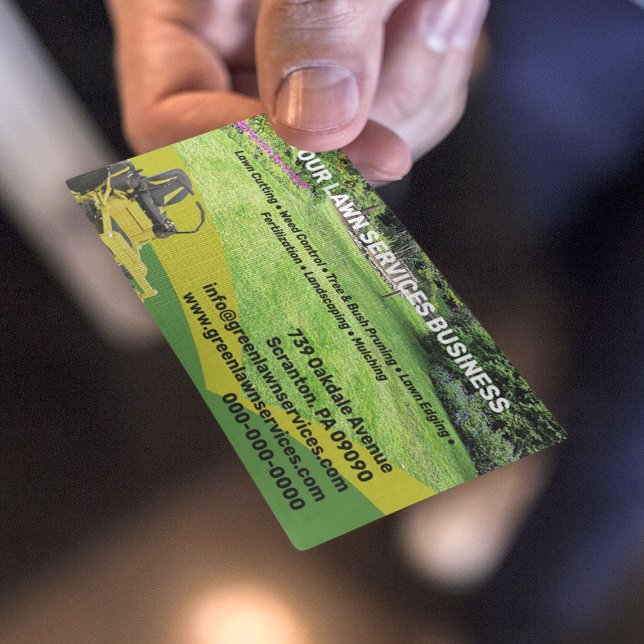 Carte de visite de la société de services de pelou (Créateur téléchargé)