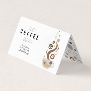 Carte de visite de la technologie Coffee Bean