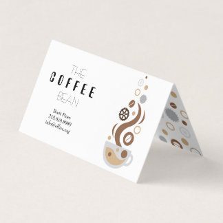 Carte de visite de la technologie Coffee Bean