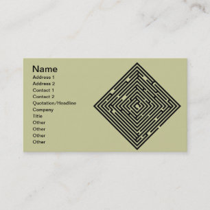Carte de visite de labyrinthe