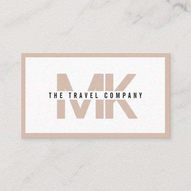 Carte de visite de l'agent de voyage (Devant)