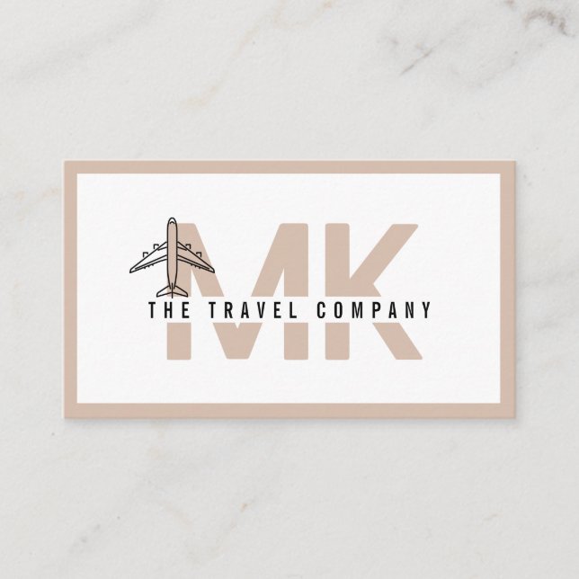 Carte de visite de l'agent de voyage (Devant)