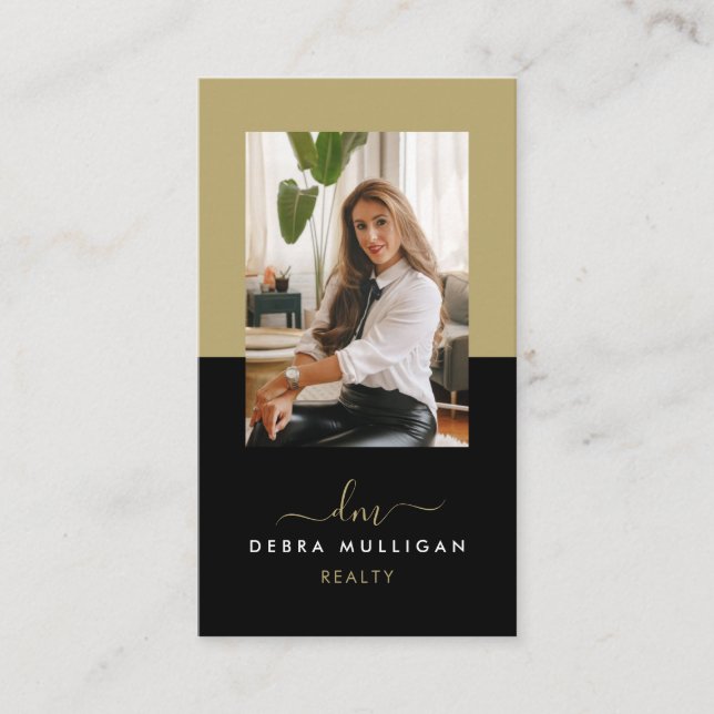 Carte de visite de l'agent immobilier moderne (Devant)