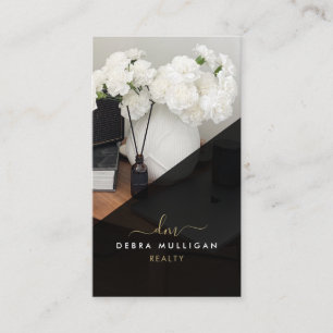 Carte de visite de l'agent immobilier moderne