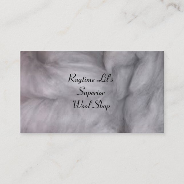 Carte de visite de laine (Devant)