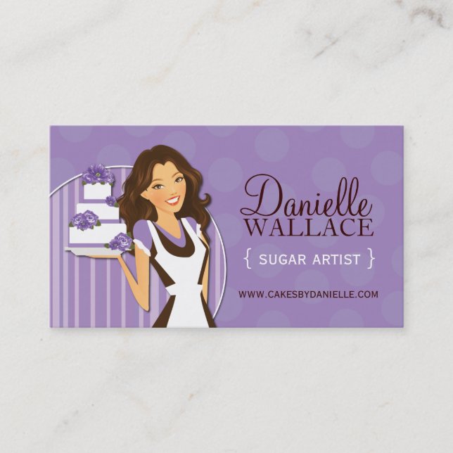 Carte de visite de l'artiste sucrier (Devant)