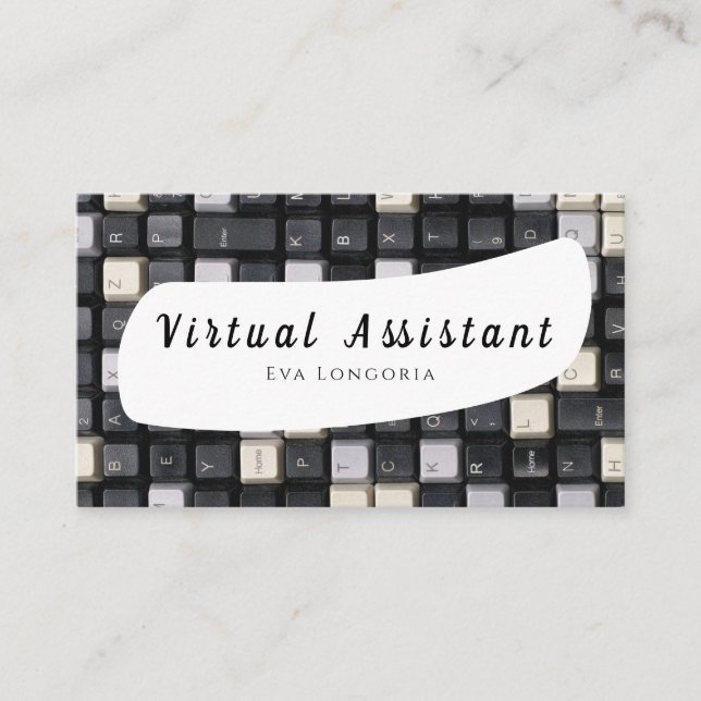 Carte de visite de l'Assistant virtuel (Devant)