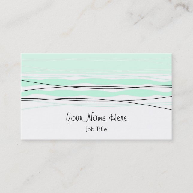 carte de visite de l'Atlantique vert arrière (Devant)