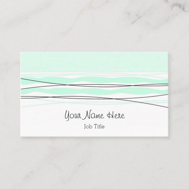 carte de visite de l'Atlantique vert arrière (Devant)