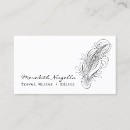 Carte de visite de l'auteur Quill de l'auteur