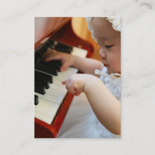 Carte de visite de leçon de piano ou de musique