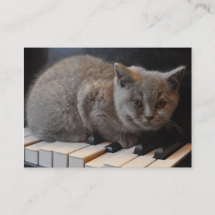 Carte de visite de leçon de piano ou de musique