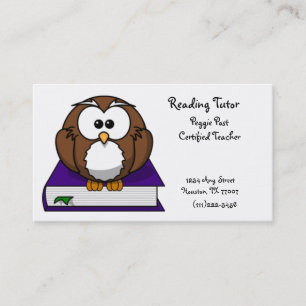 Carte de visite de lecture