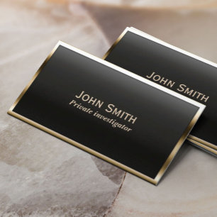 Carte de visite de l'enquêteur frontalier Gold