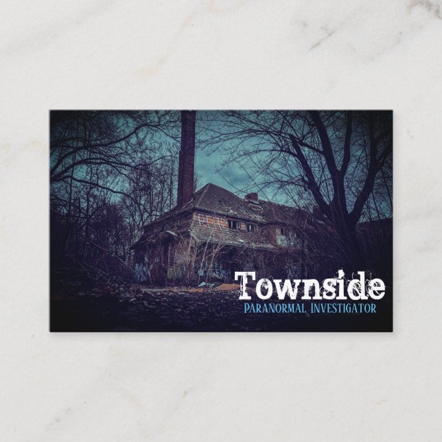 Carte de visite de l'enquêteur paranormal (Devant)