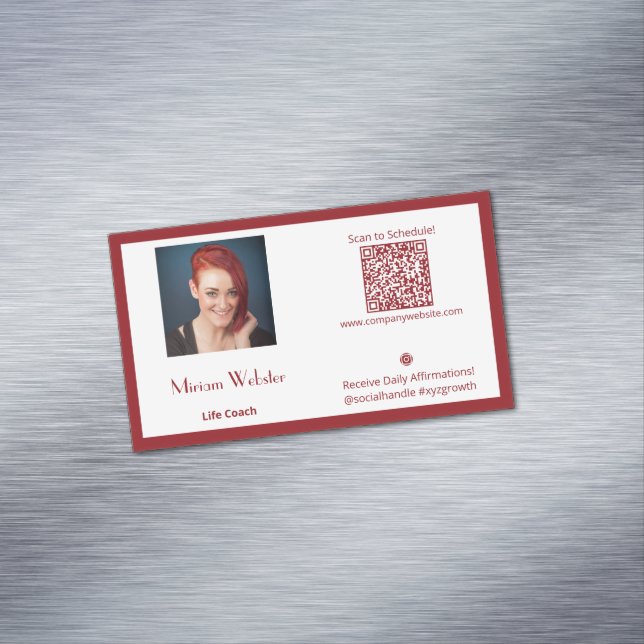 Carte de visite de l'entraîneur de vie personnelle (In Situ)