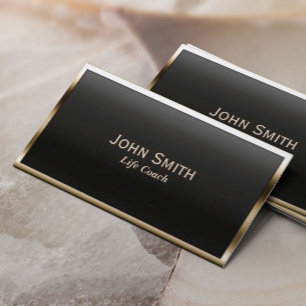 Carte de visite de l'entraîneur Royal Gold Border 