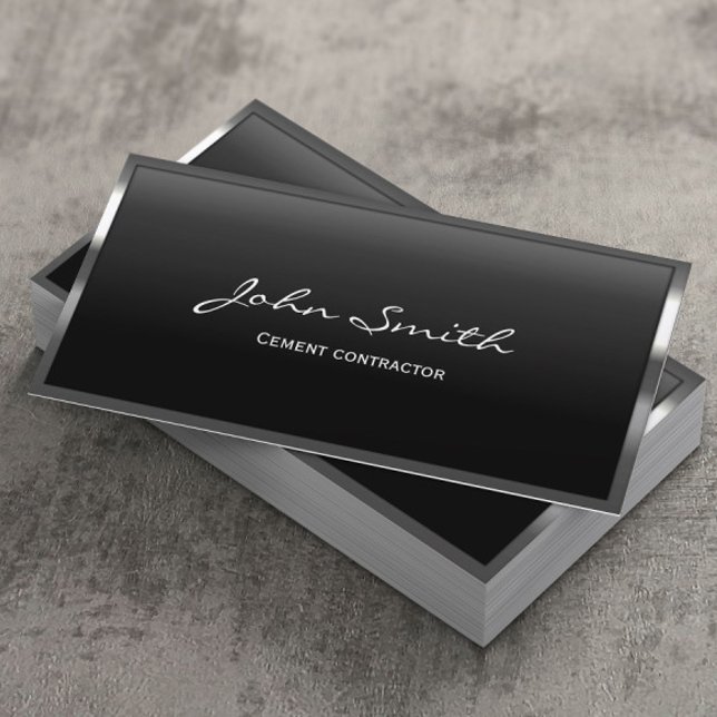 Carte de visite de l'entrepreneur en ciment à la f (Créateur téléchargé)