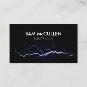 Carte de visite de l'entrepreneur en électricité