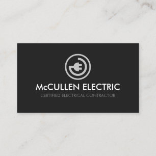 Carte de visite de l'entrepreneur en électricité