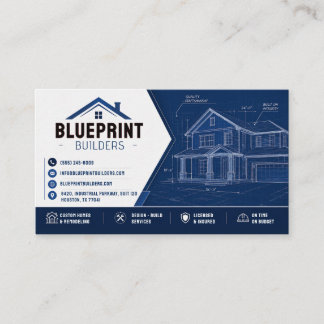 Carte de visite de l'entrepreneur en plans de cons