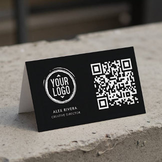 Carte de visite de l'entrepreneur moderne avec log