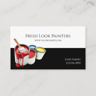 Carte de visite de l'entreprise de peinture profes