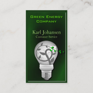 Carte de visite De l'environnement Green Energy