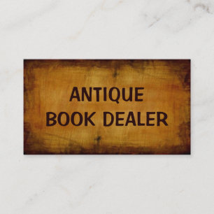 Carte de visite de libraire de livres anciens