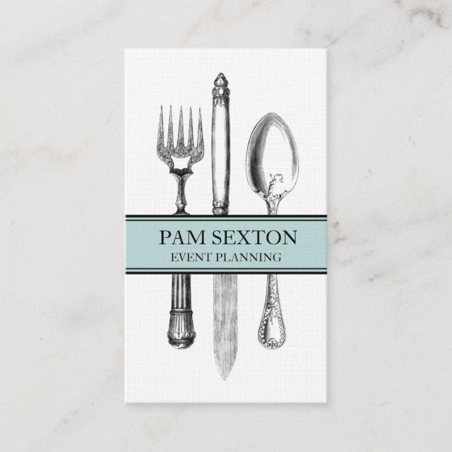 Carte de visite de ligne du planificateur d'événem (Devant)