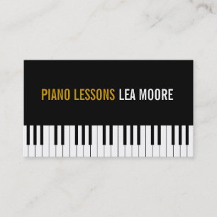 Carte de visite de l'instructeur de musique des le