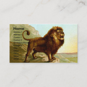 Carte de visite de lion de Barbarie