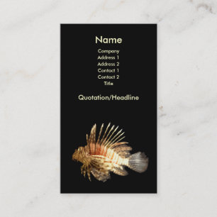 Carte de visite de Lionfish
