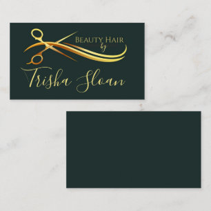 Carte de visite de liste de cheveux