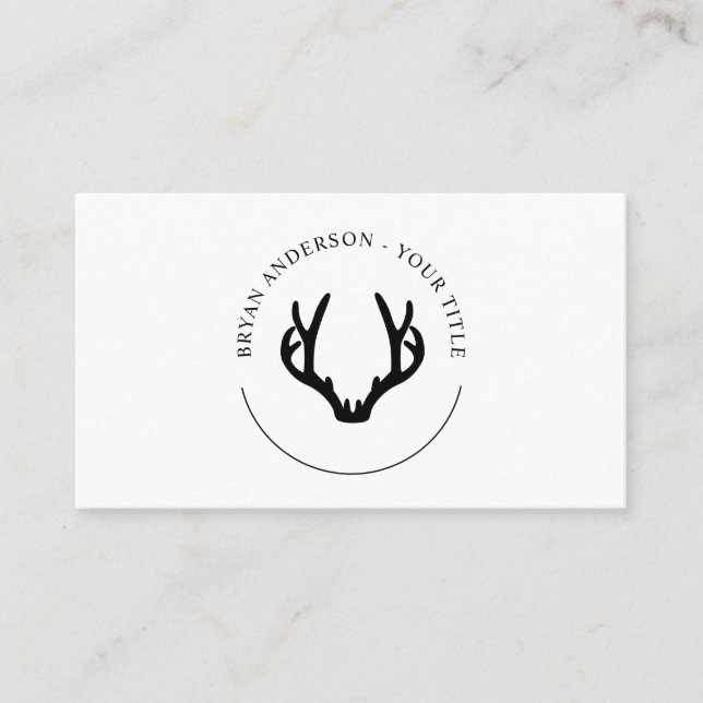 Carte de visite de logo Black Antler (Devant)